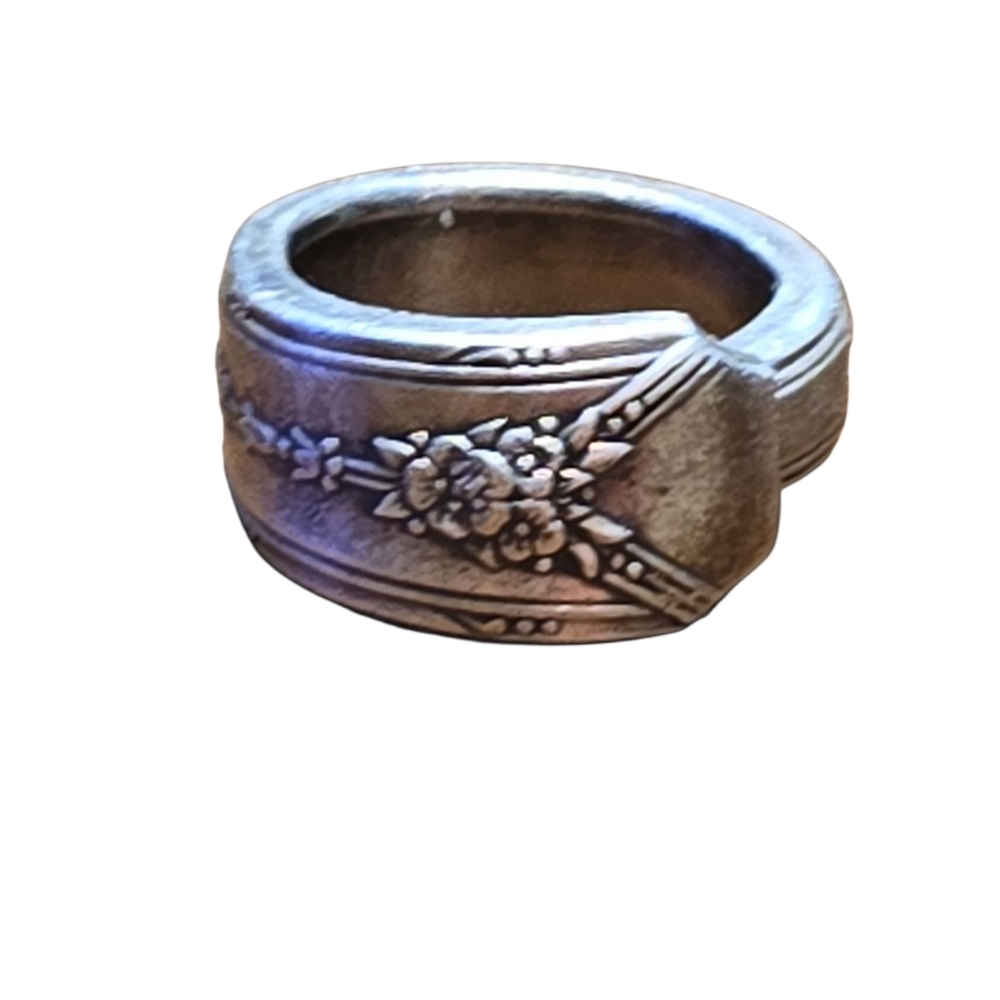 Reclaimed Handforged Flatware Ring Sz 3.5